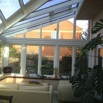 Inside Sloping Conservatory